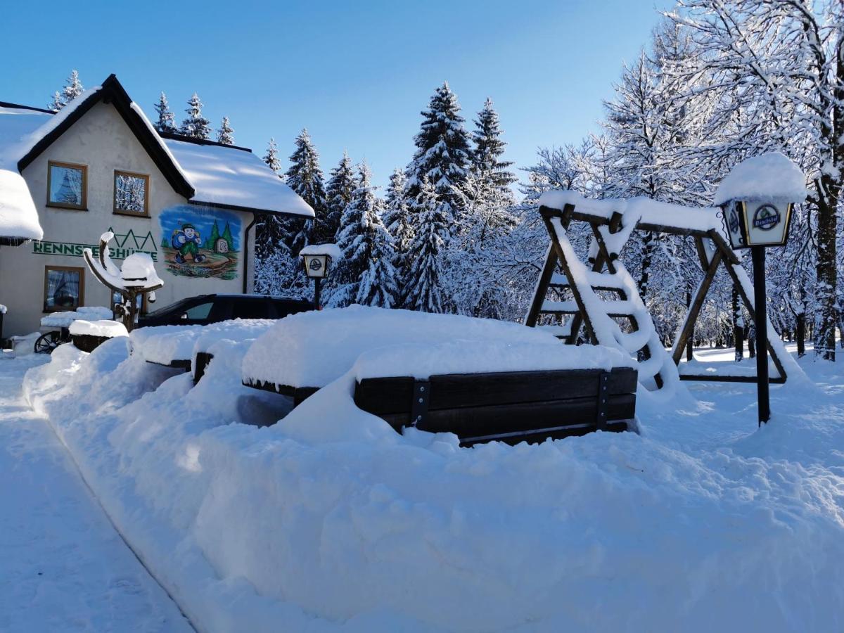 Hotel-Pension Rennsteighutte Фрауэнвальд Экстерьер фото